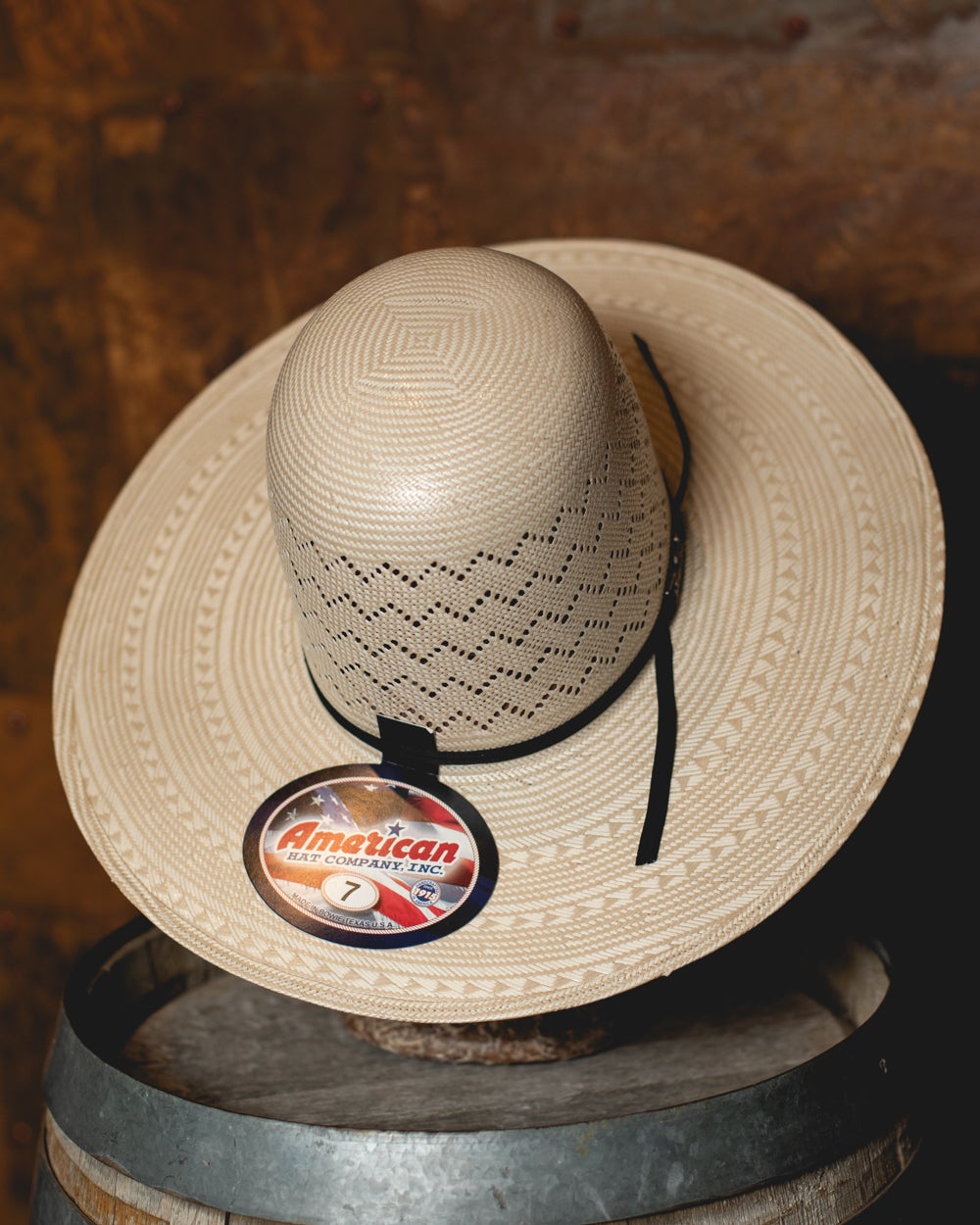American Straw Cowboy Hats American Hat 845 Poli Rope 5