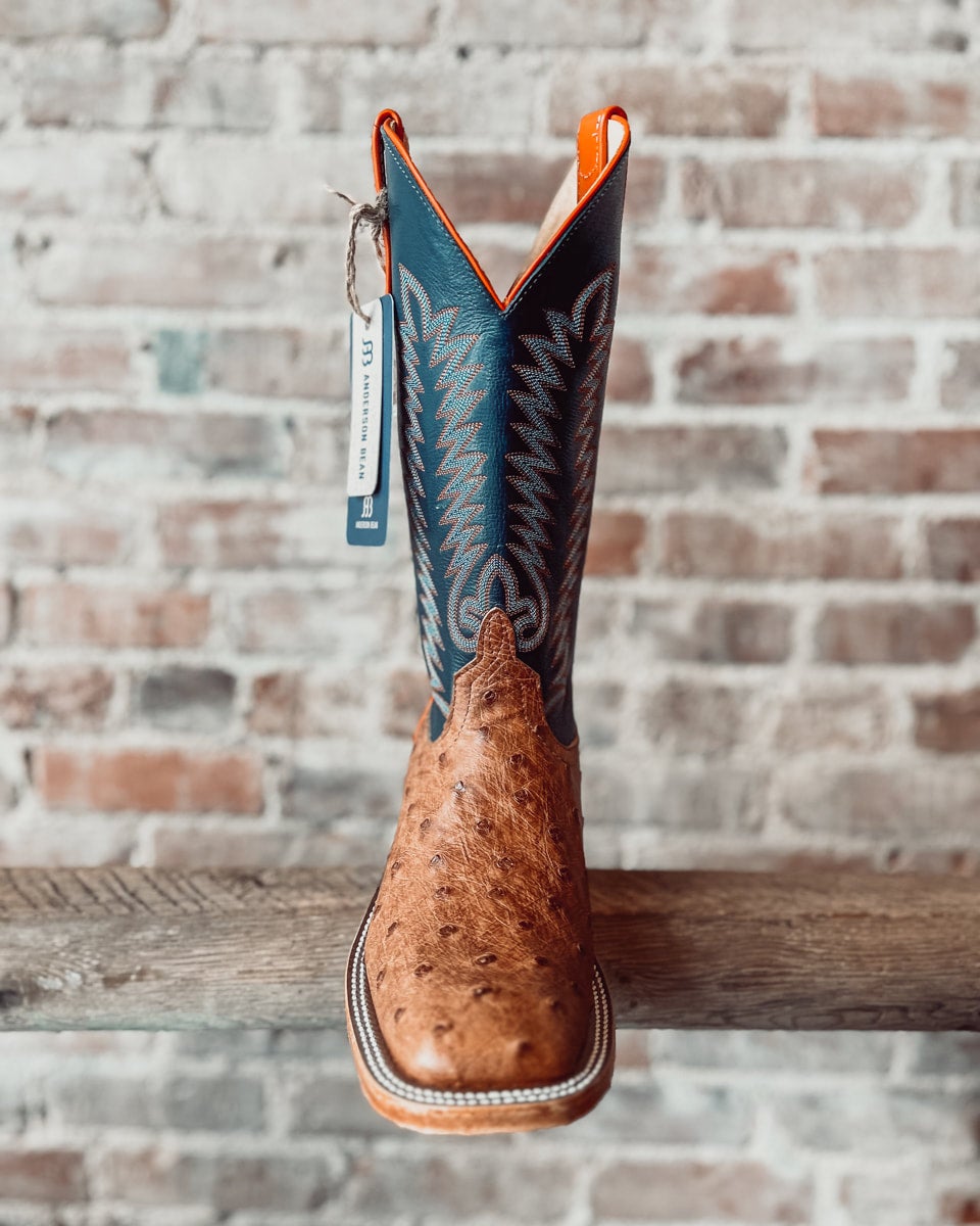 Badlands イタリア語 Anderson Bean Brandy Bruciato Ostrich Western Boot S3016