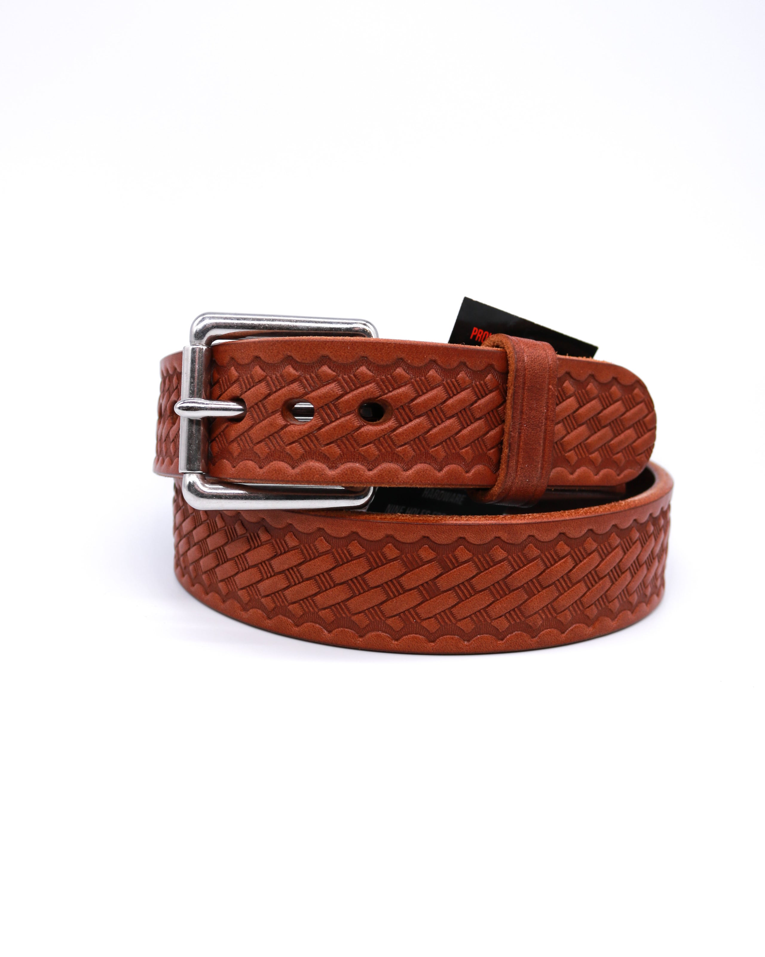 Gingerich Leather 1 1/2" BasketWeave Gun Belt 100234 COWBOYS TOO!