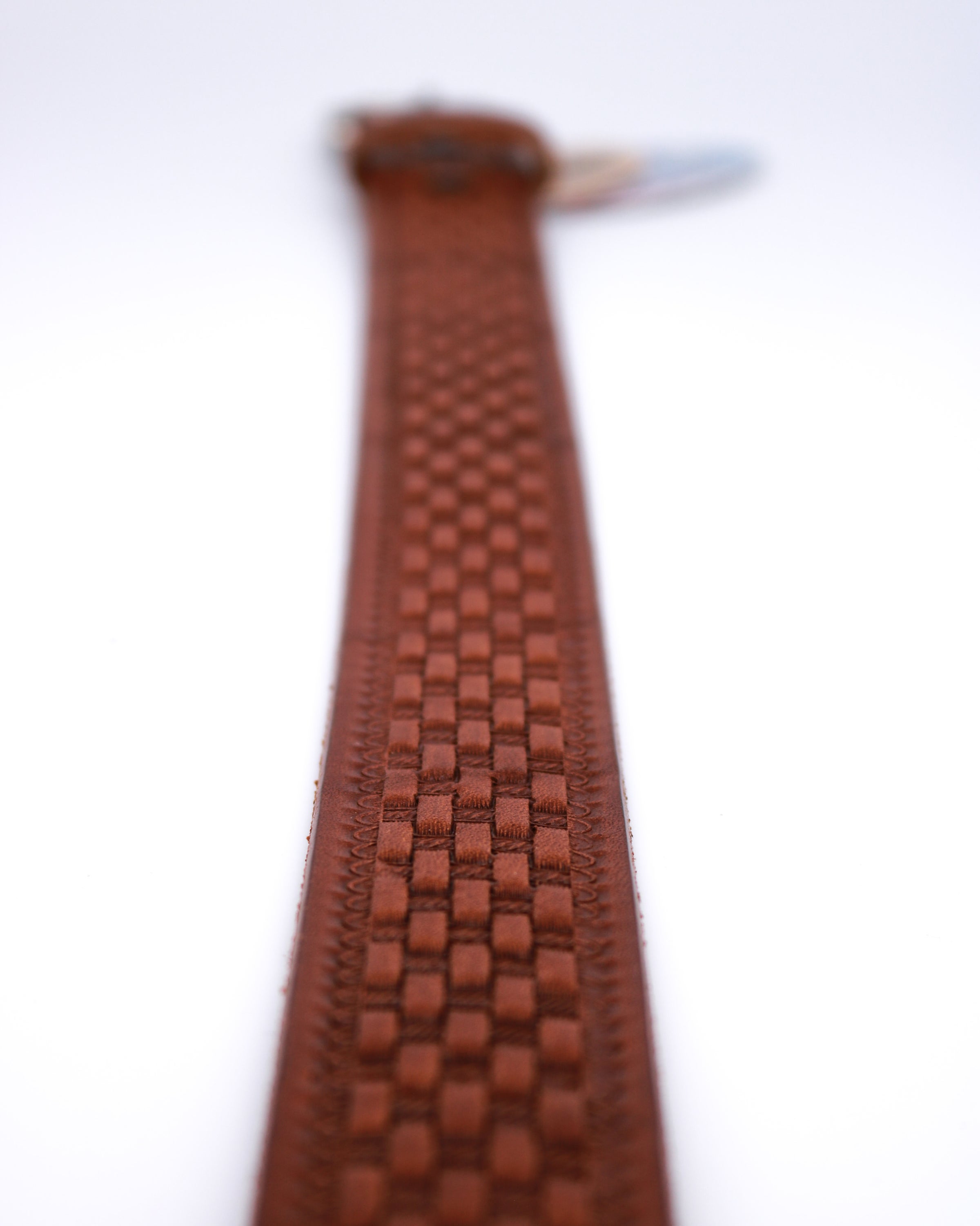 Gingerich Leather 1 1/2" BasketWeave Gun Belt 100234 COWBOYS TOO!